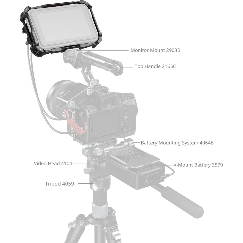 SmallRig 5708 Kit de cage de moniteur pour Atomos Ninja TX
