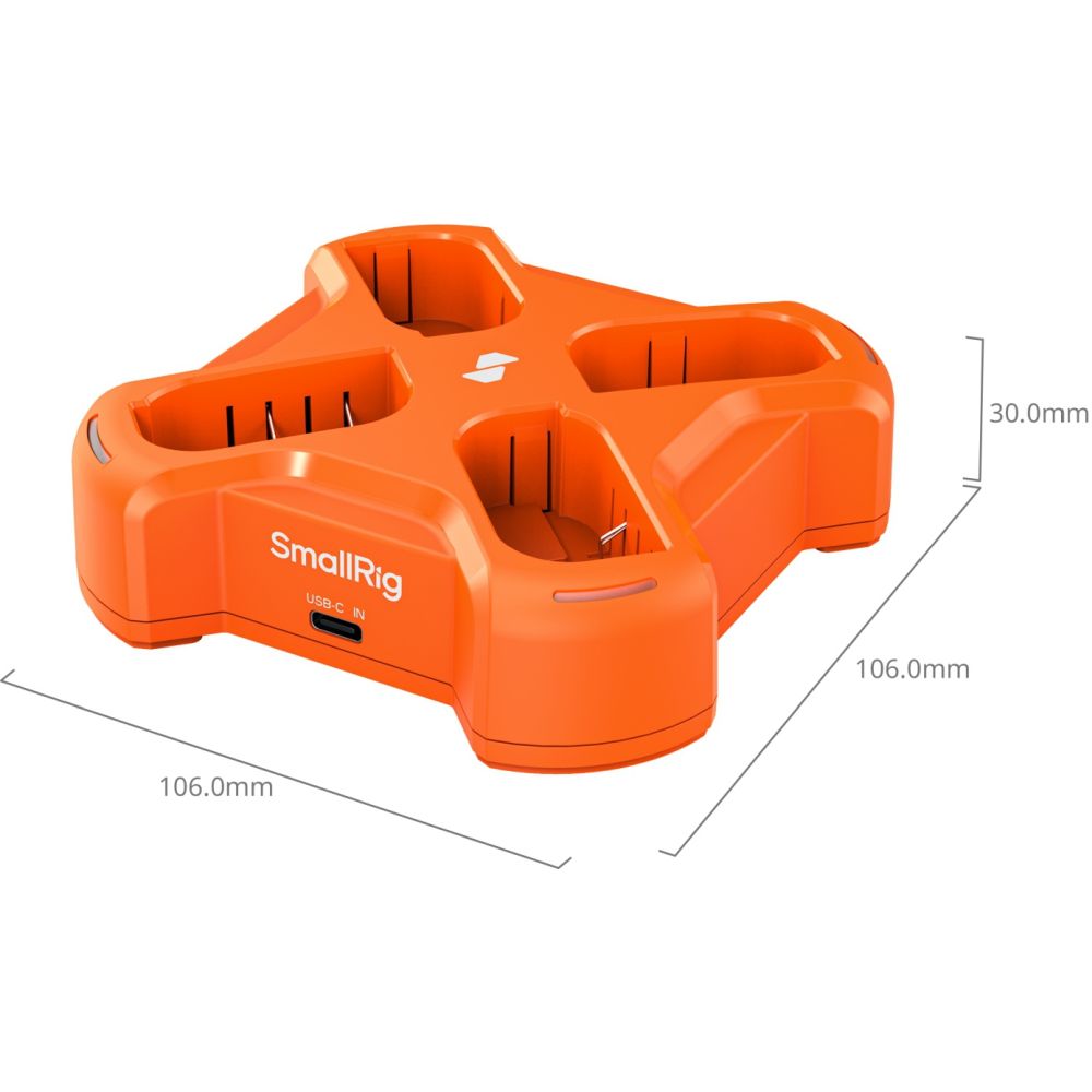 SmallRig 5748 Chargeur de batterie pour appareil photo à quatre canaux pour DMW-BLK22
