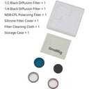 SmallRig 5789 1/2 Diffusion noire & 1/4 Diffusion noire & Kit de filtre polarisant ND8-CPL pour DJI Osmo Nano