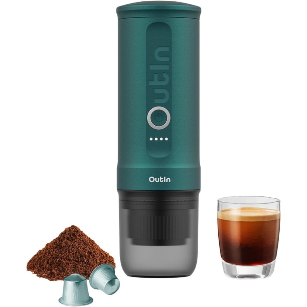 OutIn Nano Portable Electric Espresso Machine – Bleu sarcelle