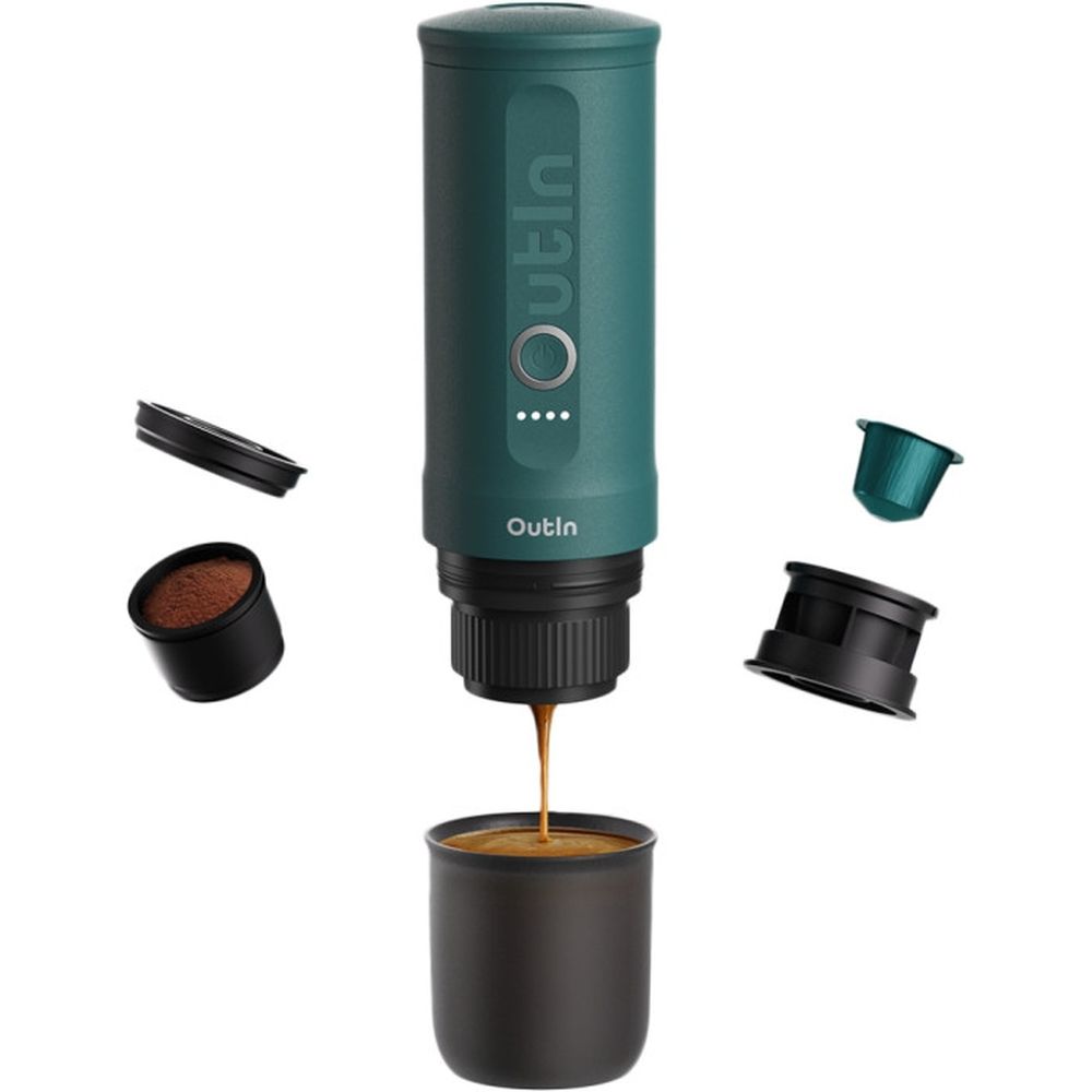 OutIn Nano Portable Electric Espresso Machine – Bleu sarcelle