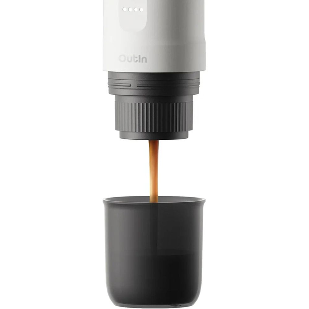 OutIn Nano Portable Electric Espresso Machine – Blanc perle