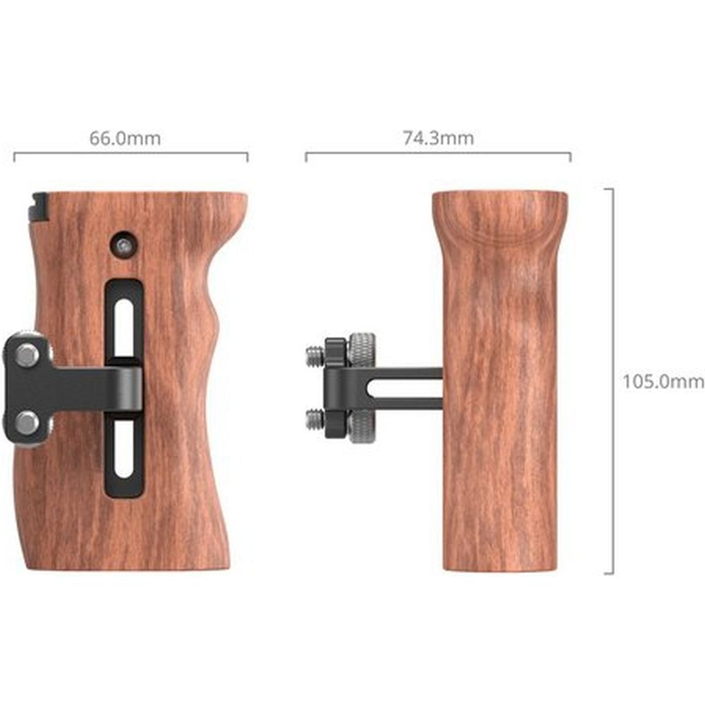 SmallRig 2093D Poignée latérale universelle en bois