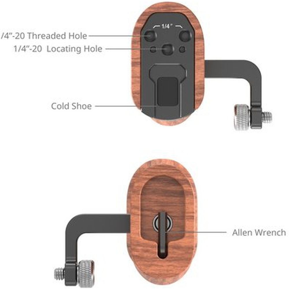 SmallRig 2093D Poignée latérale universelle en bois