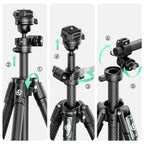 Ulanzi GlideGo JJ05 Fotostativ aus Carbon mit Neigearm