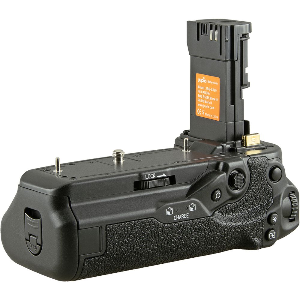 Jupio Poignée d'alimentation pour Canon EOS R5 / R5 Mark II / R6 / R6 Mark II / R6 Mark III (BG-R20) + télécommande sans fil