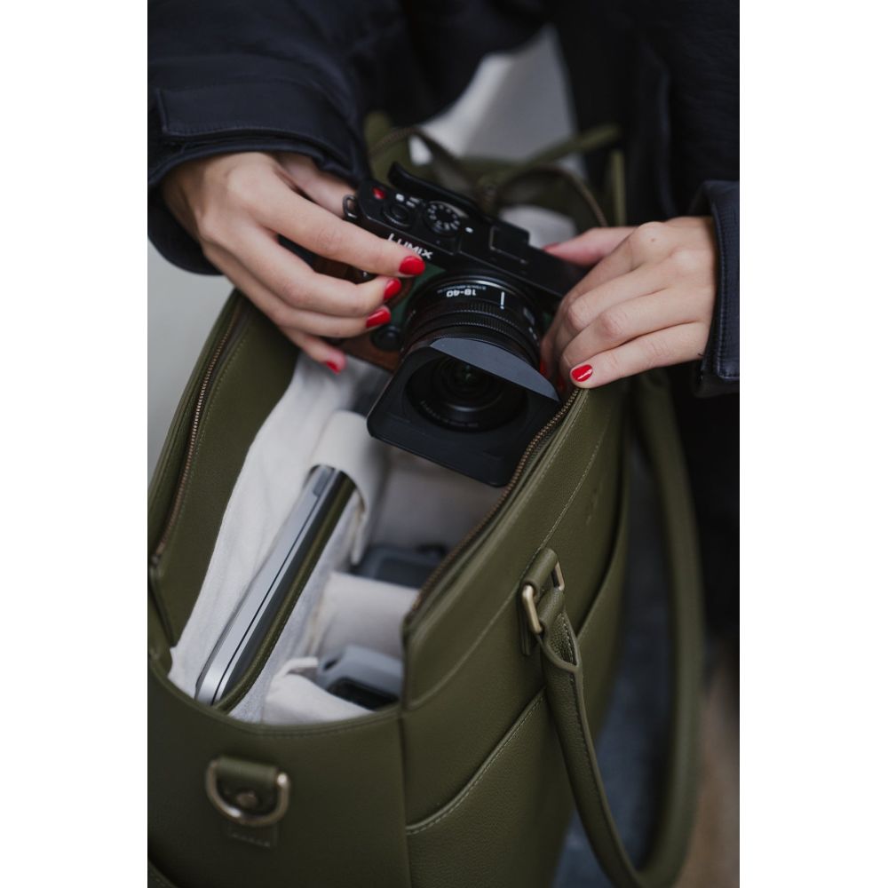 Loulex Handtasche olivgrün