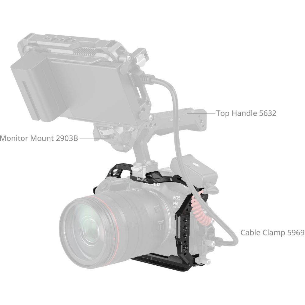 SmallRig 5954 Cage à dégagement rapide « HawkLock » pour Canon EOS R6 Mark III / R6 Mark II