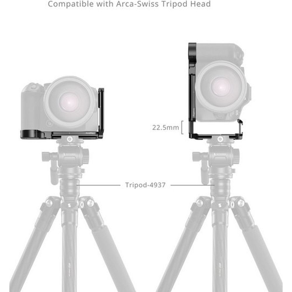 SmallRig 5962 Plaque de Montage en L avec Emplacement pour AirTag pour Canon EOS R6 Mark III / R6 Mark II / R5 Mark II