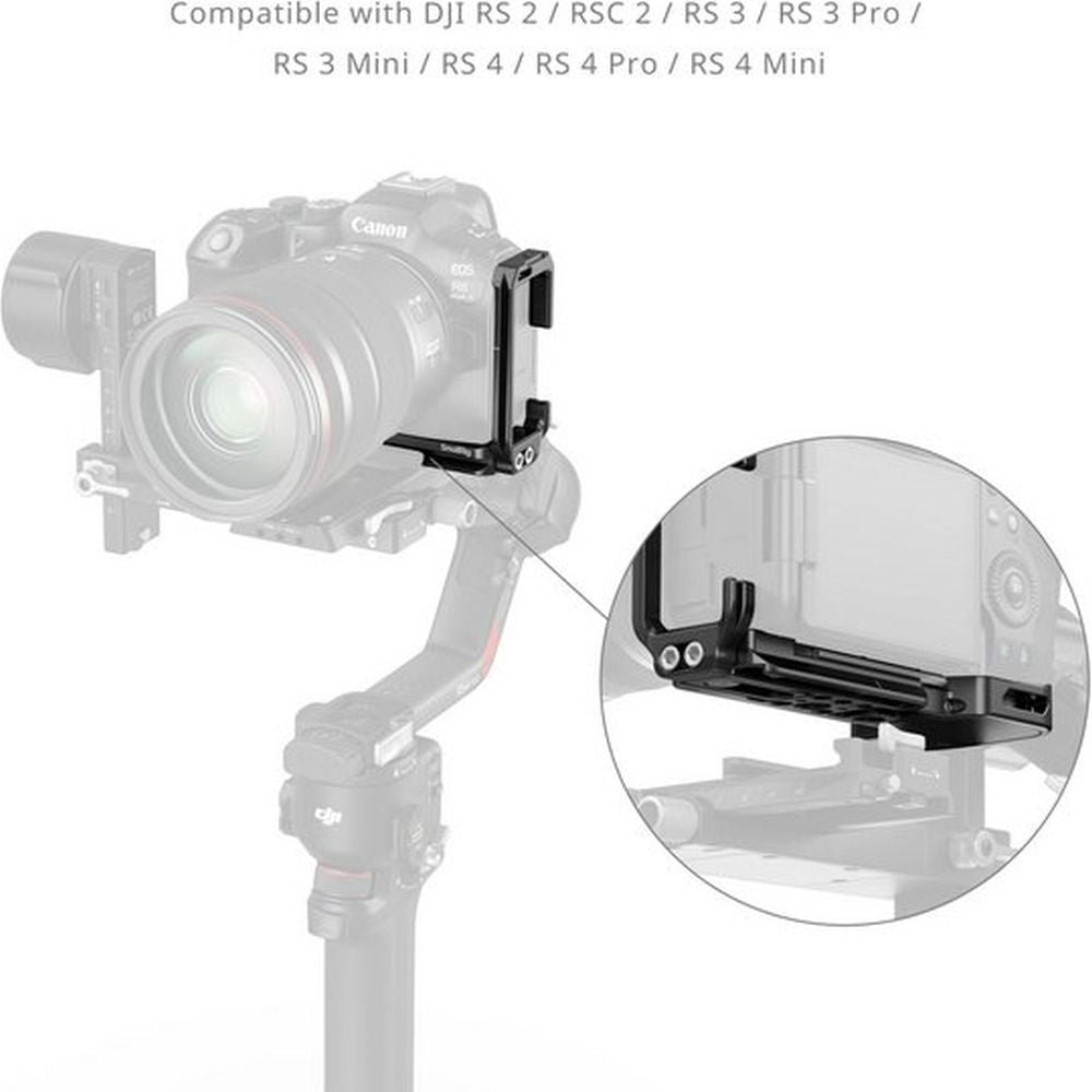 SmallRig 5962 Plaque de Montage en L avec Emplacement pour AirTag pour Canon EOS R6 Mark III / R6 Mark II / R5 Mark II