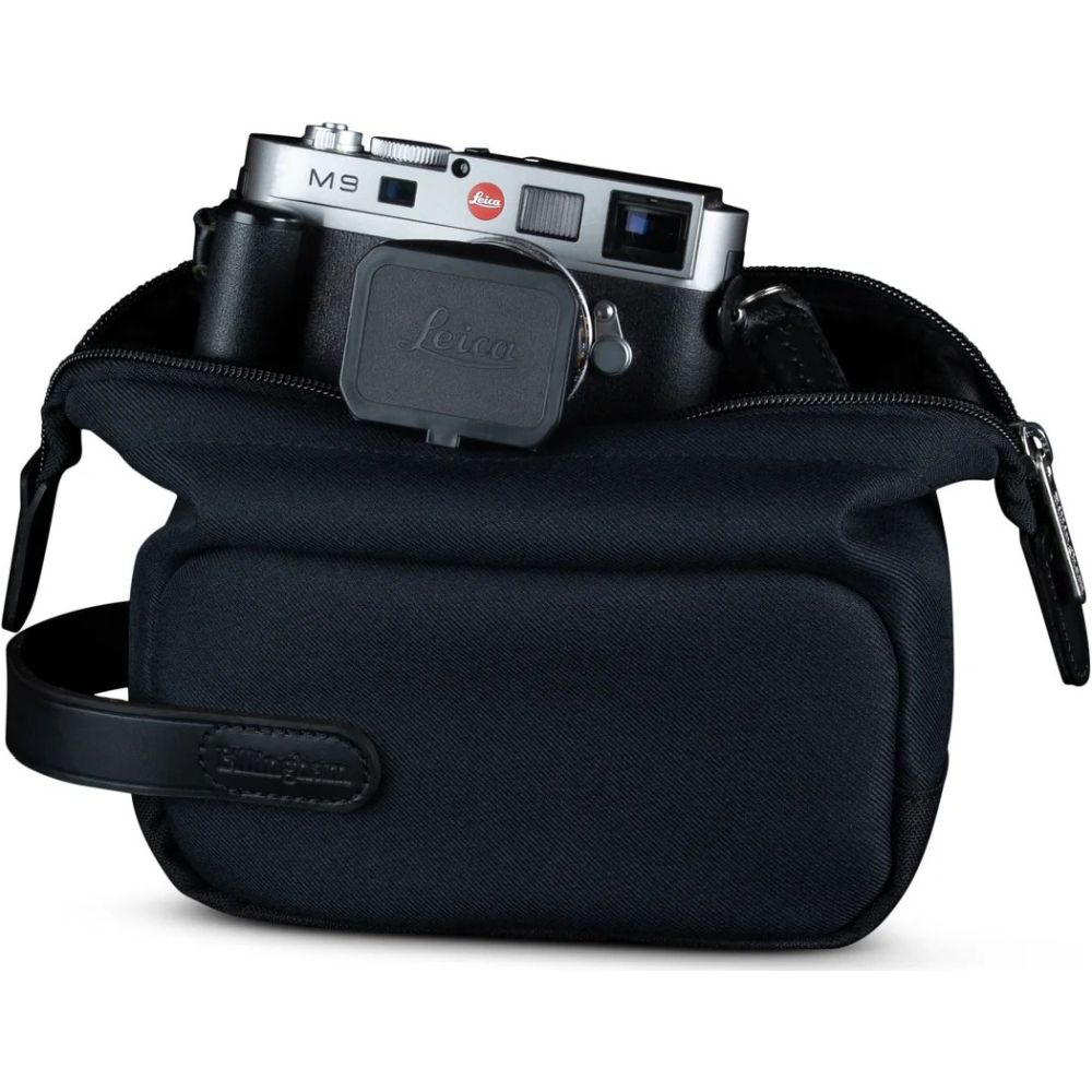Billingham Capsule 1 schwarzes Fibernyte/schwarzes Leder