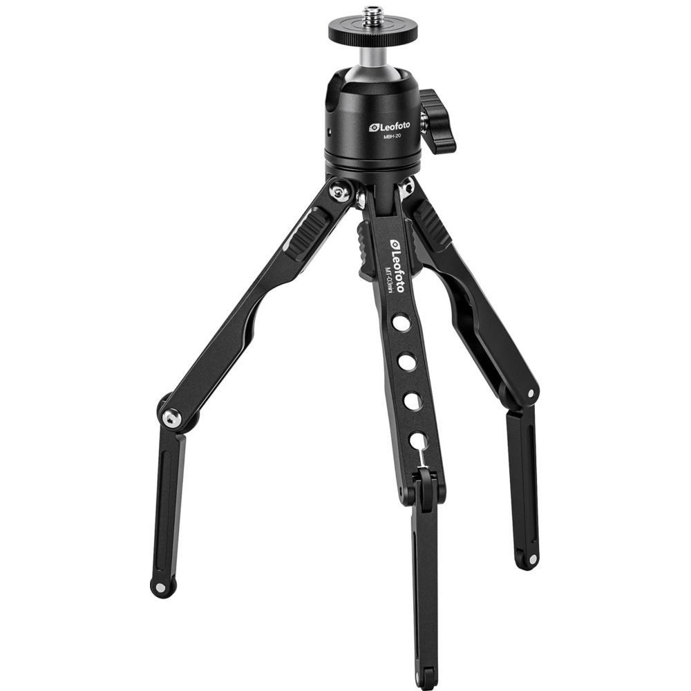 Leofoto MT-03mini Trépied de Table + rotule MBH-20 (noir)