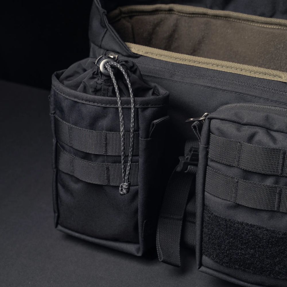 Wotancraft Rüstung 14 - Beutel mit Kordelzug, schwarz