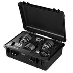 DZOFilm Pavo 2x Kit de 3 objectifs anamorphiques 65mm/180mm T2.8, 135mm T2.5 - Revêtement neutre - Monture PL&EF (mètre)