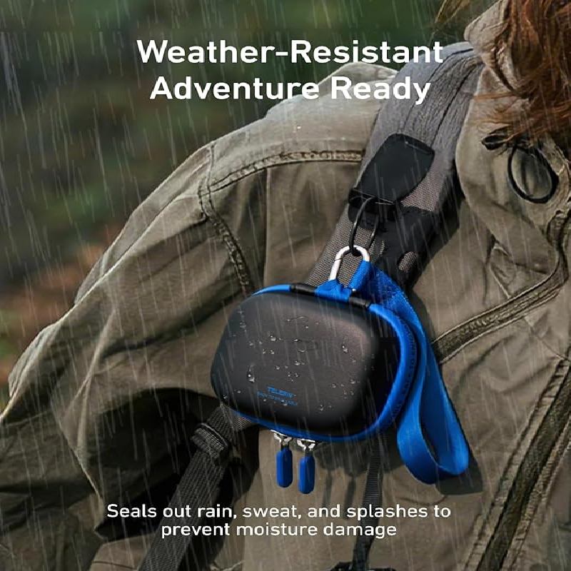 Telesin Mini Étui rigide universel Action Cam – Noir/Bleu