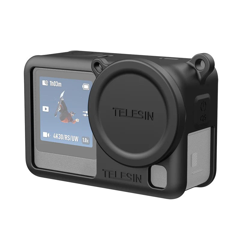 Telesin Housse en silicone + capuchon d’objectif pour DJI Osmo Action 6