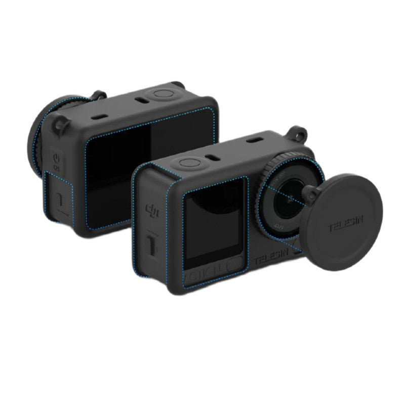 Telesin Housse en silicone + capuchon d’objectif pour DJI Osmo Action 6