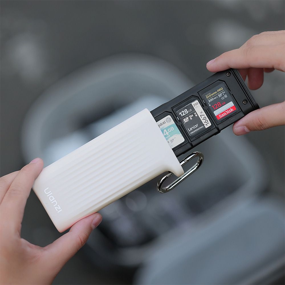 Ulanzi CR2 Étui pour lecteur de cartes (SD + Micro-SD + SIM) - Gris