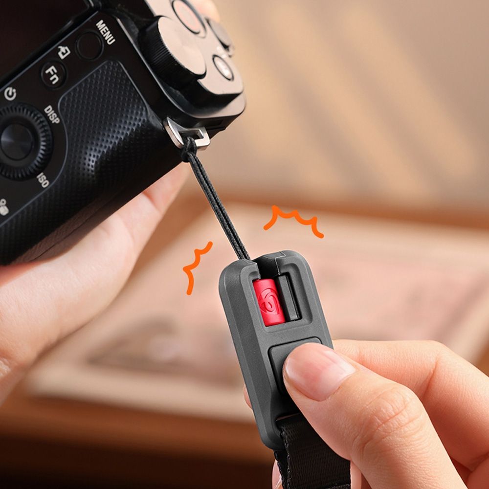 Ulanzi YF01 Kamera- und Smartphone-Tragegurt mit USB-Kabel – Schwarz