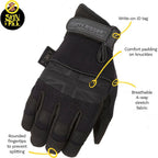 Dirty Rigger Comfort Fit Riggerhandschuh, Black Edition XL