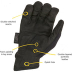 Dirty Rigger Comfort Fit Riggerhandschuh, Black Edition L