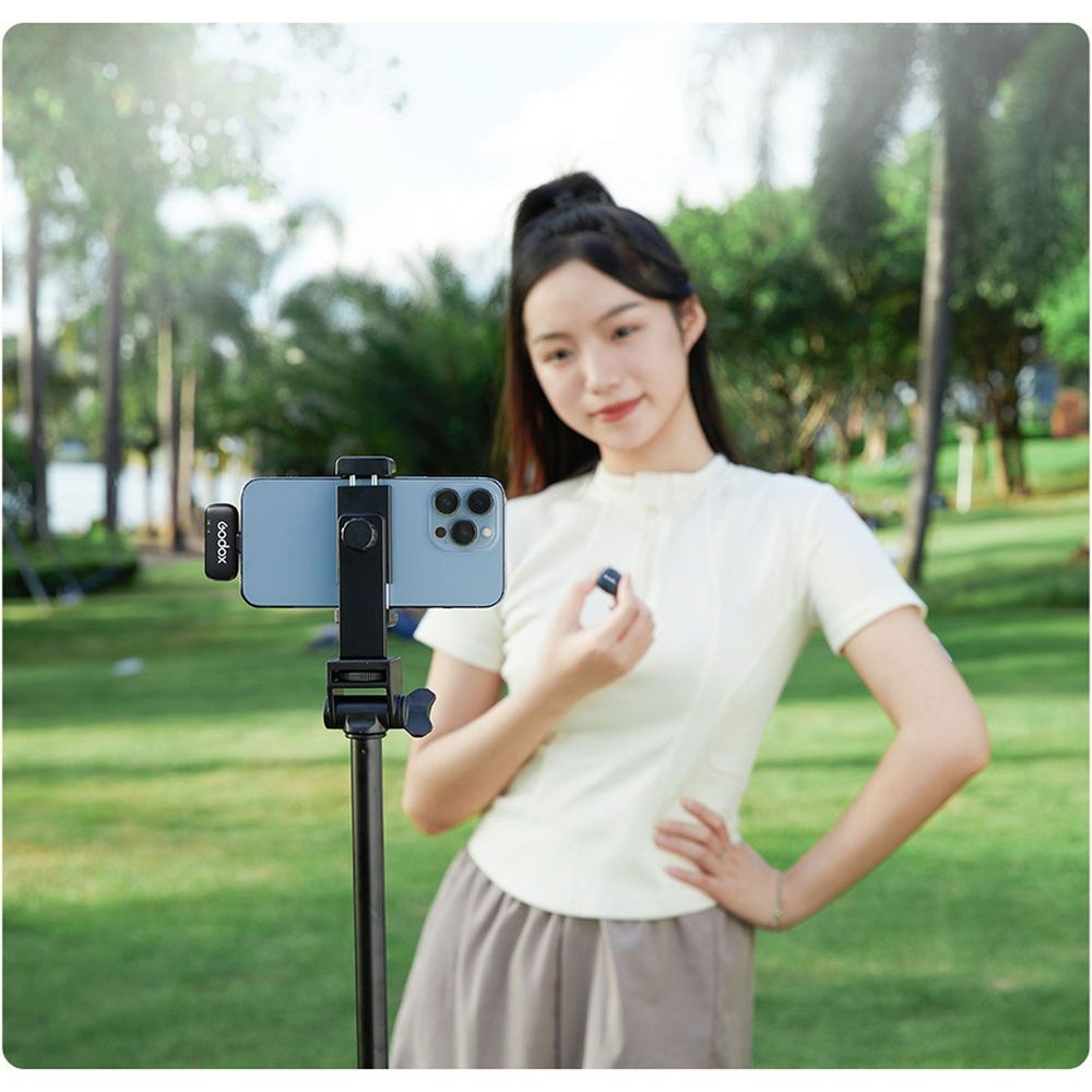 Godox C01 Kit 2 2,4 GHz Système de Microphone sans Fil Noir