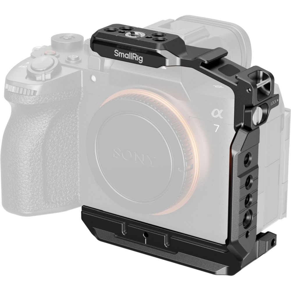 SmallRig 6023 Cage demi-objectif à dégagement rapide « HawkLock » pour Sony Alpha 7 V / 7R V / 7 IV