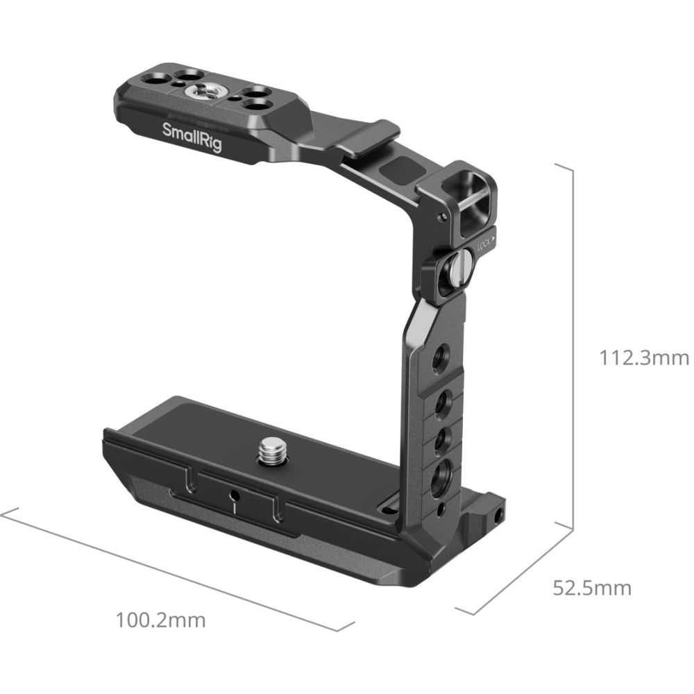 SmallRig 6023 Cage demi-objectif à dégagement rapide « HawkLock » pour Sony Alpha 7 V / 7R V / 7 IV