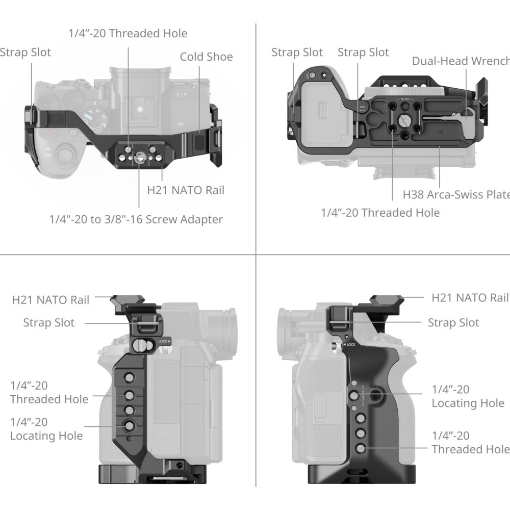 SmallRig 6026 Kit cage avancée pour Sony Alpha 7 V / 7R V / 7 IV