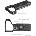 SmallRig 6033 Plaque de base avec emplacement pour AirTag pour Sony Alpha 7 V / 7R V / 7 IV
