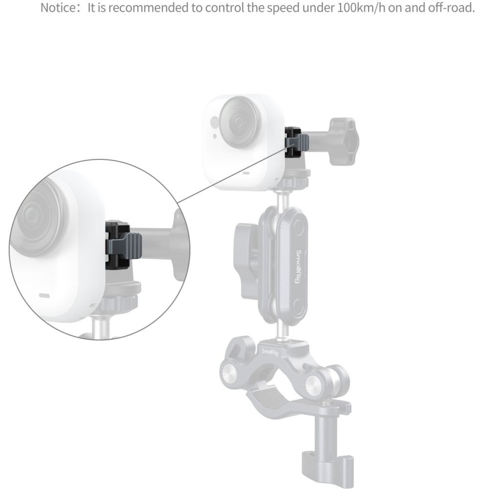 SmallRig 5919 Adaptateur de Montage à Dégagement Rapide pour Insta360 GO Ultra