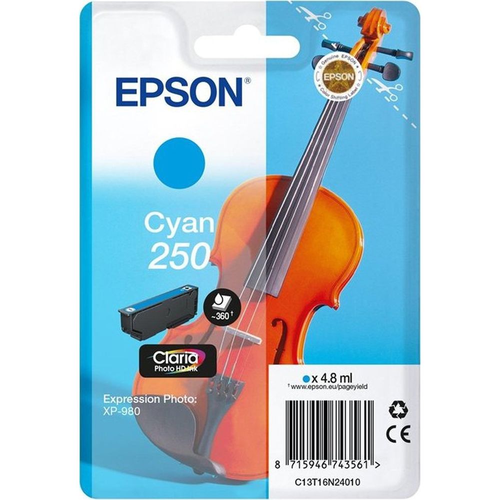 Epson Einzelpackung Cyan 250 Tinte