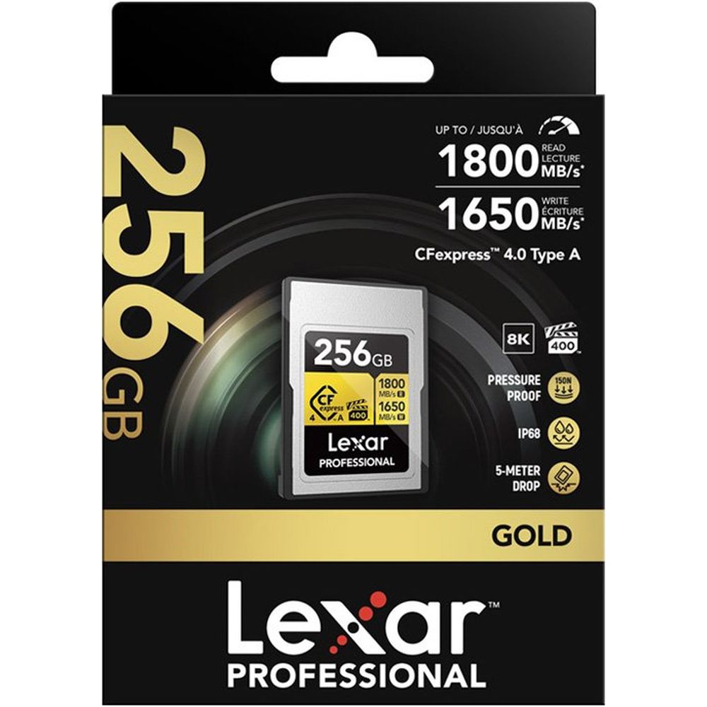 Lexar CFexpress PRO Type A Gold 4.0 Series 256GB R1800/W1650MB/s - VPG400