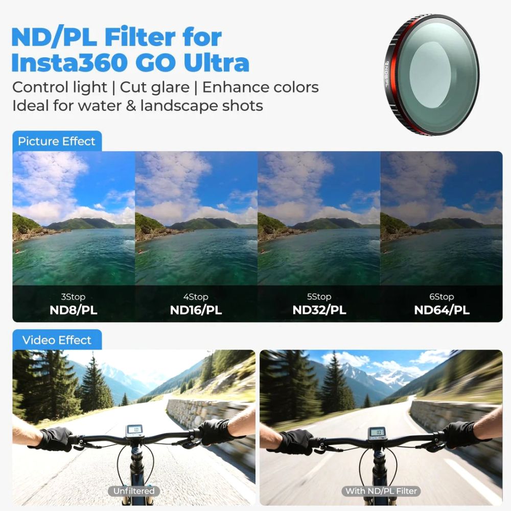 Freewell Insta360 GO Ultra Bright Day – 4er-Pack