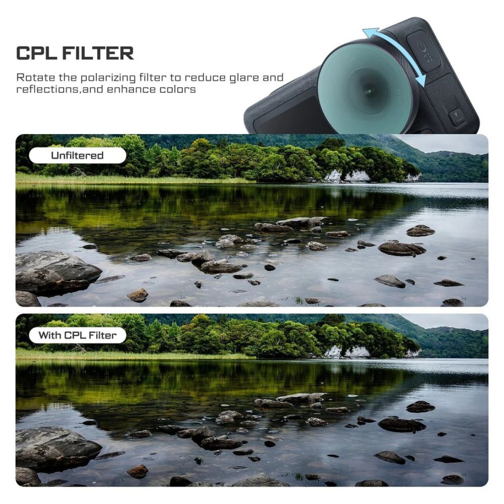 Freewell Filtre CPL pour DJI Osmo Action 5 Pro