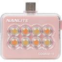 Nanlite Cookie-S Mini lampe LED (rose corail)