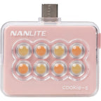 Nanlite Cookie-S Mini lampe LED (rose corail)