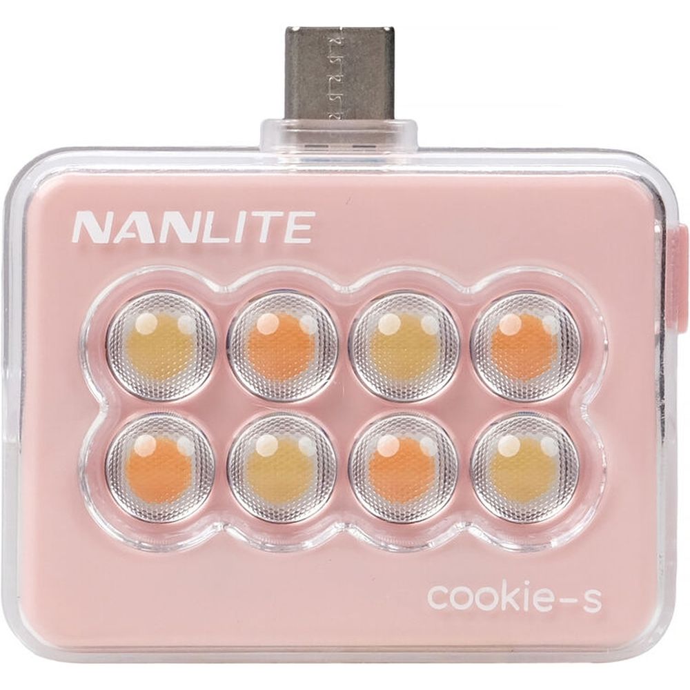 Nanlite Cookie-S Mini lampe LED (rose corail)