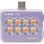 Nanlite Cookie-S LED-Minileuchte (Lavendel)