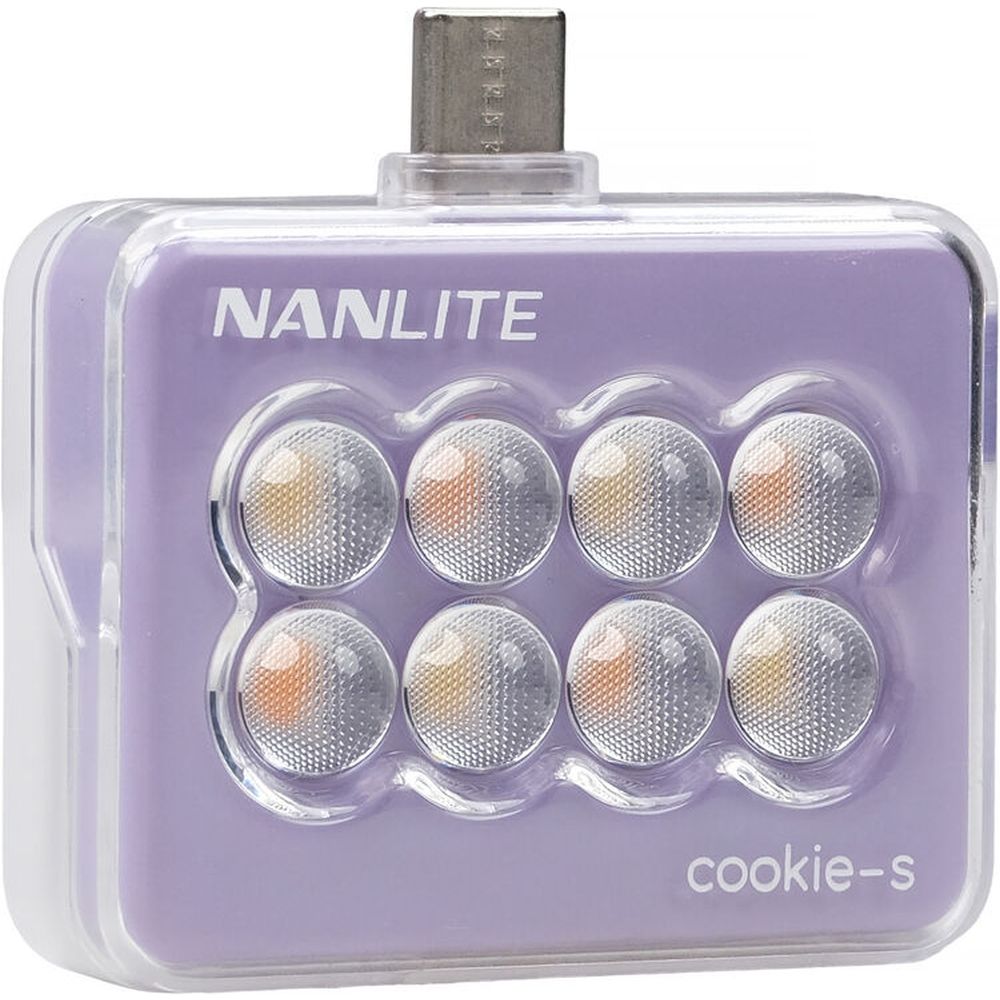 Nanlite Cookie-S LED-Minileuchte (Lavendel)