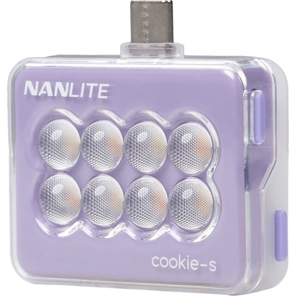 Nanlite Cookie-S LED-Minileuchte (Lavendel)