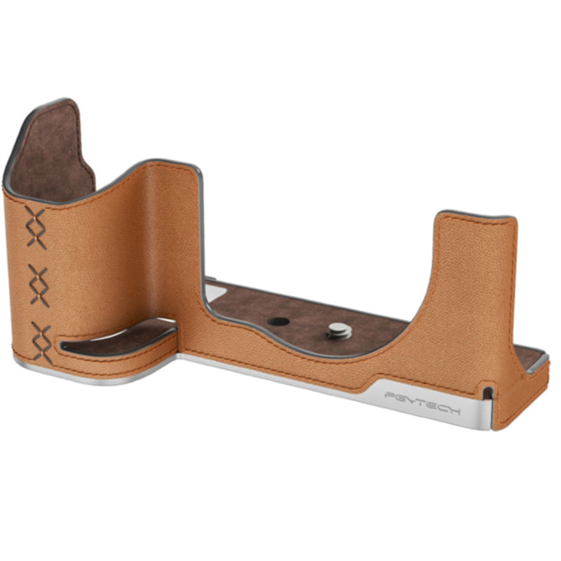 PGYTECH Cuir Appareil Photo Étui pour Fujifilm X-S20 – Clay Marron