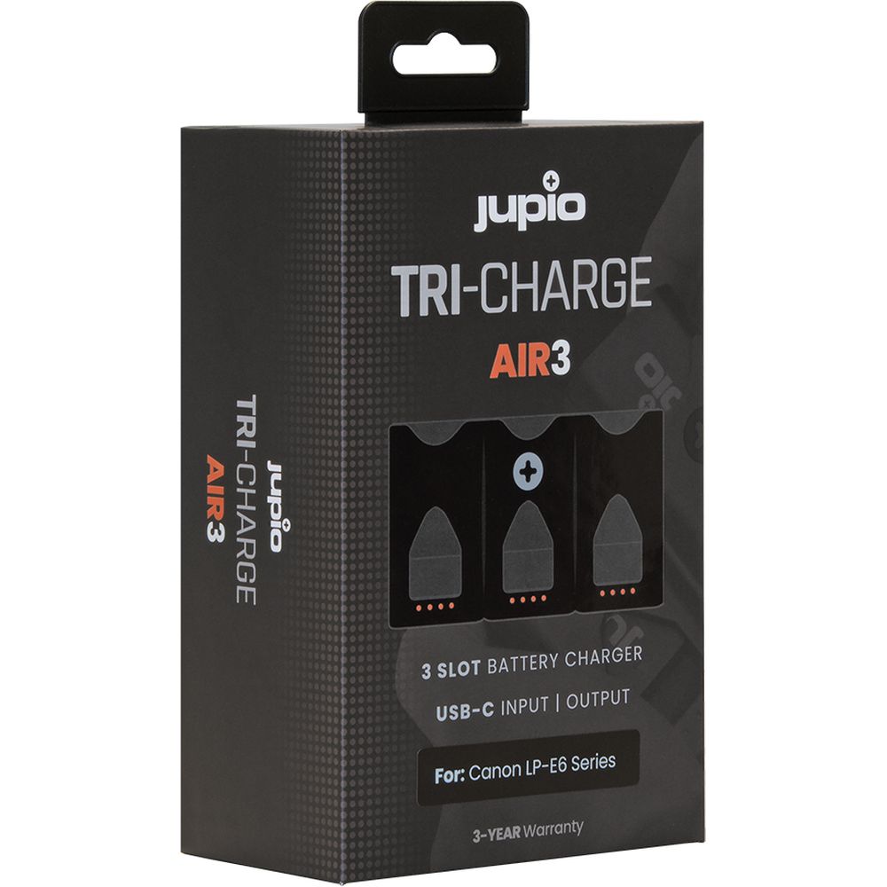 Jupio Tri-Charge AIR3 Canon LP-E6 Serie