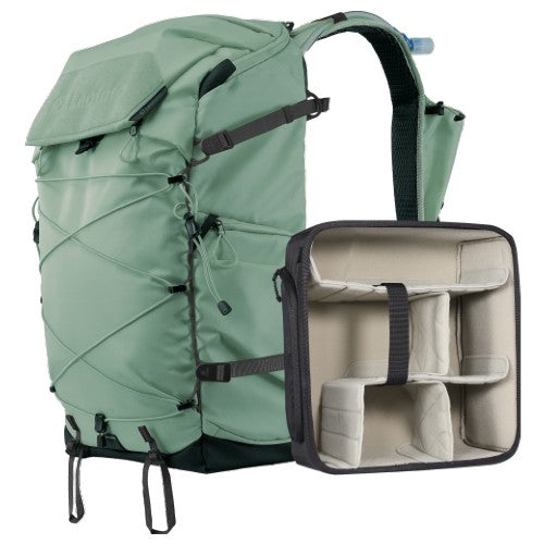 Leofoto Backup Series Backpack 35L Green inkl. Medium Divider