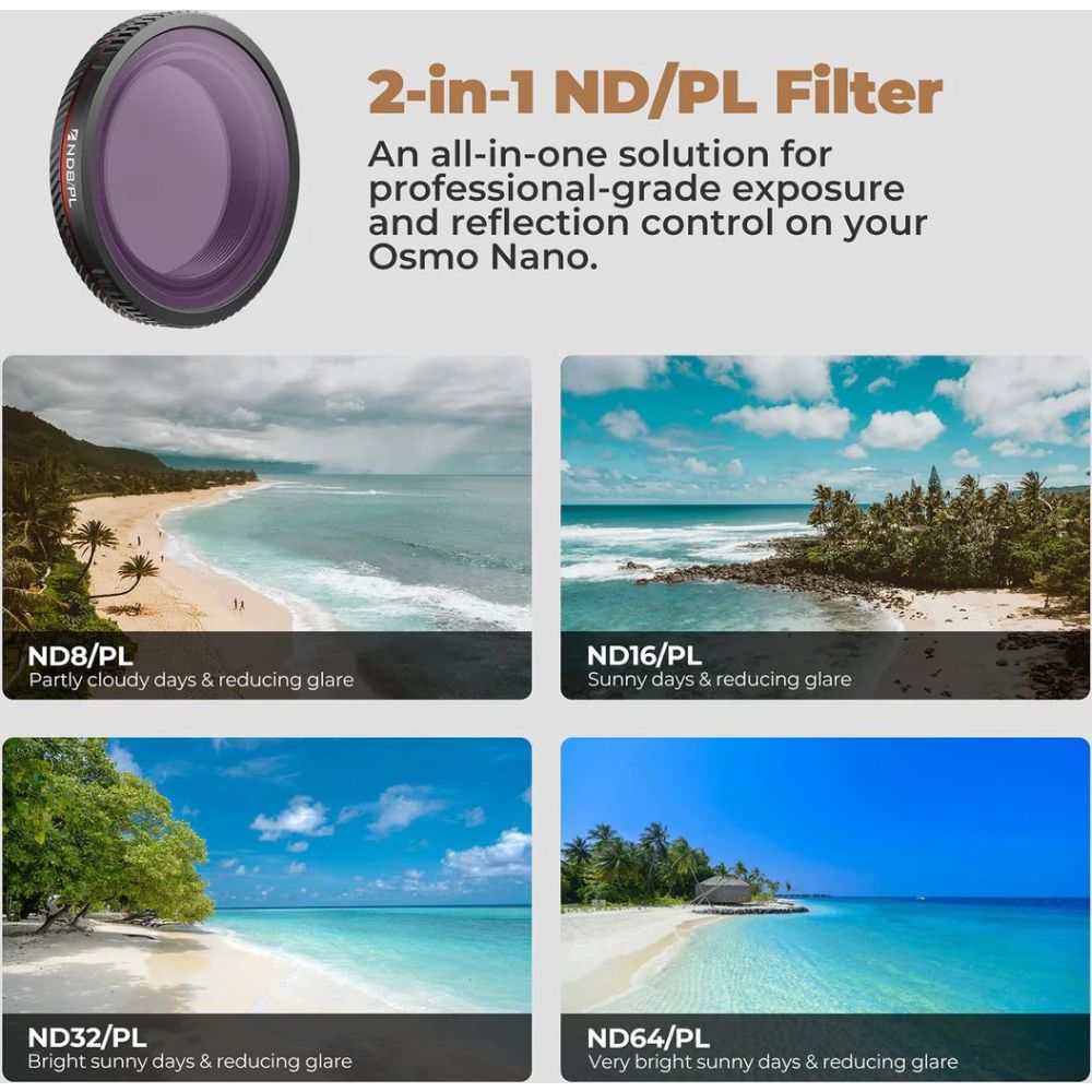 Freewell Kit de 12 filtres pour DJI Osmo Nano