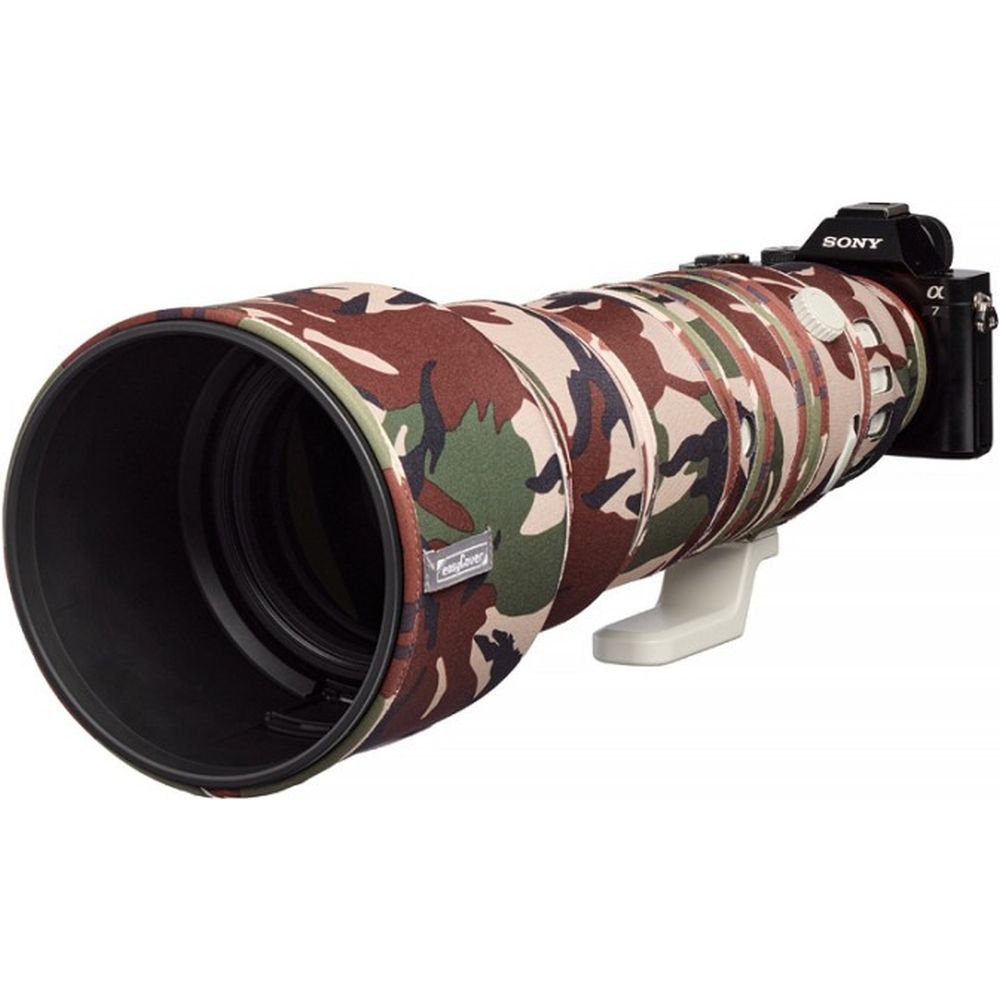 easyCover Protection d'objectif en chêne pour Sony FE 400-800mm f/6.3-8 G OSS, camouflage vert