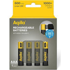 Aqiila AAA USB-C Piles rechargeables 1,5 V 600 mAh Li-Ion (x4)