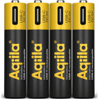 Aqiila AAA USB-C Piles rechargeables 1,5 V 600 mAh Li-Ion (x4)