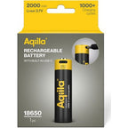 Aqiila 18650 USB-C Batterie Rechargeable 3,7 V 2000 mAh Li-Ion (1x)