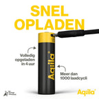 Aqiila 18650 USB-C Batterie Rechargeable 3,7 V 2000 mAh Li-Ion (1x)